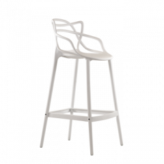 Барный стул Barneo N-235 Masters, белый, design Phillip Stark в Дегтярске - degtyarsk.mebel24.online | фото