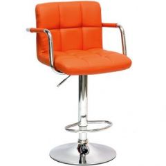 Барный стул Barneo N-69 Kruger Arm Оранжевый в Дегтярске - degtyarsk.mebel24.online | фото