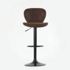 Барный стул Barneo N-86 Time / Black / VPU Brown Vintage коричневый винтаж PK970-18 в Дегтярске - degtyarsk.mebel24.online | фото 3