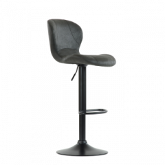 Барный стул Barneo N-86 Time / Black / VPU Dark Gray Vintage серый винтаж 970-11 в Дегтярске - degtyarsk.mebel24.online | фото