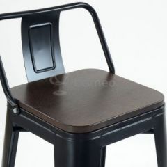 Барный стул N-238 Tolix Wood style Черный в Дегтярске - degtyarsk.mebel24.online | фото 3