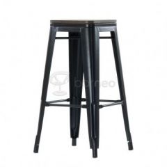 Барный табурет Barneo N-237 Tolix style Wood (цвет RAL) в Дегтярске - degtyarsk.mebel24.online | фото