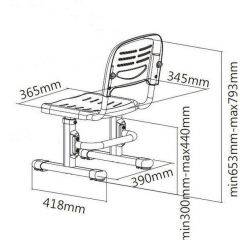 Детский стул SST3 Blue в Дегтярске - degtyarsk.mebel24.online | фото 4