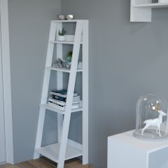 Этажерка лофт (белый) в Дегтярске - degtyarsk.mebel24.online | фото 2