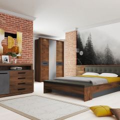 ГЛАЗГО МС Спальный гарнитур в Дегтярске - degtyarsk.mebel24.online | фото