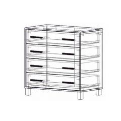 Комод 4 ящика "Лофт 8" в Дегтярске - degtyarsk.mebel24.online | фото 2