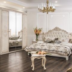 Комод 4 ящика с Зеркалом ППУ (крем) коллекция Патрисия в Дегтярске - degtyarsk.mebel24.online | фото 5