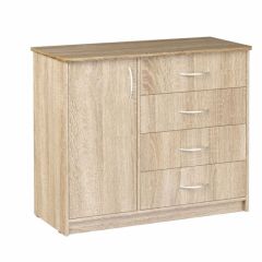 Комод Фиеста (Дуб сонома светлый) Эко в Дегтярске - degtyarsk.mebel24.online | фото