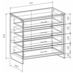 Комод с плитой 22 мм ЛИБЕРТИ в Дегтярске - degtyarsk.mebel24.online | фото 3