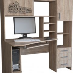 Компьютерный стол КЛ №6.0 левый (Дуб баррик) в Дегтярске - degtyarsk.mebel24.online | фото