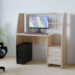 Компьютерный стол КЛ №6.2 левый (Дуб баррик) в Дегтярске - degtyarsk.mebel24.online | фото