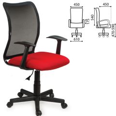 Кресло BRABIX "Spring MG-307" (красное/черное TW) 531405 в Дегтярске - degtyarsk.mebel24.online | фото 2