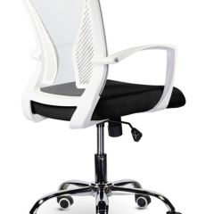 Кресло BRABIX "Wings MG-306" (пластик белый, хром, сетка, серое/черное) 532010 в Дегтярске - degtyarsk.mebel24.online | фото 4