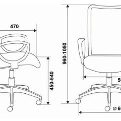 Кресло Бюрократ CH-599/DB/TW-10N тёмно-синий в Дегтярске - degtyarsk.mebel24.online | фото 3