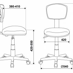 Кресло детское Бюрократ CH-W299/SD/TW-18 салатовый в Дегтярске - degtyarsk.mebel24.online | фото 4