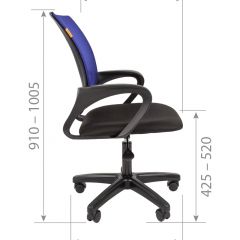 Кресло для оператора CHAIRMAN 696  LT (ткань стандарт 15-21/сетка TW-01) в Дегтярске - degtyarsk.mebel24.online | фото 5