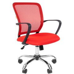 Кресло для оператора CHAIRMAN 698 хром (ткань TW 19/сетка TW 69) в Дегтярске - degtyarsk.mebel24.online | фото