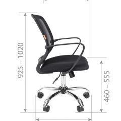 Кресло для оператора CHAIRMAN 698 хром (ткань TW 19/сетка TW 69) в Дегтярске - degtyarsk.mebel24.online | фото 7