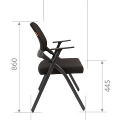 Кресло для посетителей CHAIRMAN NEXX (ткань стандарт черный/сетка DW-61) в Дегтярске - degtyarsk.mebel24.online | фото 7