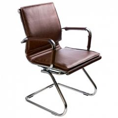 Кресло для посетителя Бюрократ CH-993-Low-V/Brown коричневый в Дегтярске - degtyarsk.mebel24.online | фото 1