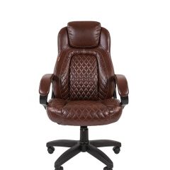 Кресло для руководителя  CHAIRMAN 432 (Экокожа коричневая) в Дегтярске - degtyarsk.mebel24.online | фото 2