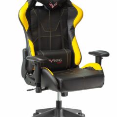 Кресло игровое Бюрократ VIKING 5 AERO YELLOW черный/желтый в Дегтярске - degtyarsk.mebel24.online | фото 1