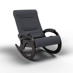 Кресло-качалка Вилла 11-Т-ГР (тканьвенге) ГРАФИТ в Дегтярске - degtyarsk.mebel24.online | фото 1