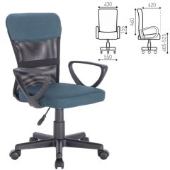 Кресло КОМПАКТНОЕ BRABIX "Jet MG-315" (серо-синее) 531842 в Дегтярске - degtyarsk.mebel24.online | фото 2