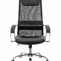 Кресло офисное BRABIX PREMIUM "Stalker EX-608 CH" (хром, ткань-сетка/кожзам, черное) 532091 в Дегтярске - degtyarsk.mebel24.online | фото 3