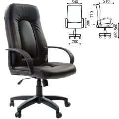 Кресло офисное BRABIX "Strike EX-525" (экокожа черная) 531382 в Дегтярске - degtyarsk.mebel24.online | фото 2