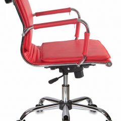 Кресло руководителя Бюрократ CH-993-LOW/RED красный в Дегтярске - degtyarsk.mebel24.online | фото 2