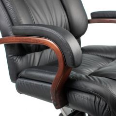 Кресло руководителя Бюрократ T-9925WALNUT/BLACK в Дегтярске - degtyarsk.mebel24.online | фото 4