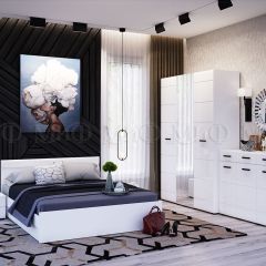 НЭНСИ NEW Кровать 1,4 м (Белый глянец холодный/Белый) в Дегтярске - degtyarsk.mebel24.online | фото 2