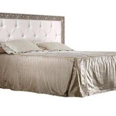 Кровать 2-х спальная(1,6 м)Тиффани Premium черная/серебро с мягким элементом со стразами с подъемным механизмом (ТФКР-2[3][7](П) в Дегтярске - degtyarsk.mebel24.online | фото