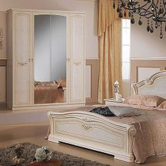 Кровать 2-х спальная 1600*2000, Ирина, изголовье ЛДСП (08.116) *без основания (дерево, беж) в Дегтярске - degtyarsk.mebel24.online | фото 2