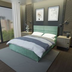 Кровать Аврора Решетка+ПМ+Дно (1600) в Дегтярске - degtyarsk.mebel24.online | фото