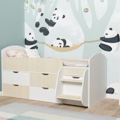 Кровать-чердак Малыш 7 в Дегтярске - degtyarsk.mebel24.online | фото 7