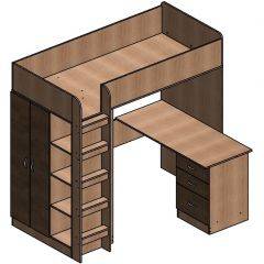 Кровать-чердак "Теремок-3" в Дегтярске - degtyarsk.mebel24.online | фото 6