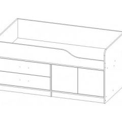 КАПРИЗ-16 Кровать 800 двухъярусная без рисунка в Дегтярске - degtyarsk.mebel24.online | фото