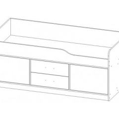 КАПРИЗ-18 Кровать 800 двухъярусная без рисунка в Дегтярске - degtyarsk.mebel24.online | фото