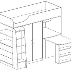 КАПРИЗ-8 Кровать 800 двухъярусная без рисунка в Дегтярске - degtyarsk.mebel24.online | фото