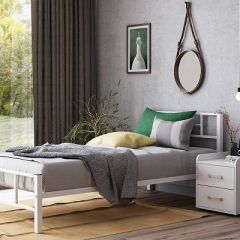 Кровать металлическая "Кадис 900х1900" Белый в Дегтярске - degtyarsk.mebel24.online | фото