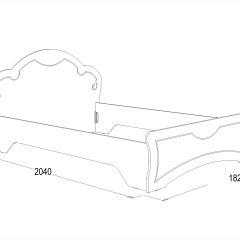 Кровать Ольга-10 МДФ (1600) без основания в Дегтярске - degtyarsk.mebel24.online | фото 2