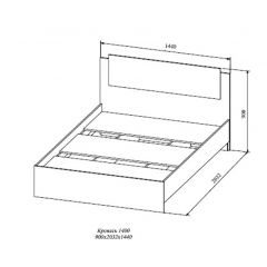 СОФИ СКР1400.1Кровать 1400 в Дегтярске - degtyarsk.mebel24.online | фото 2