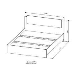СОФИ СКР1600.1 Кровать 1600 в Дегтярске - degtyarsk.mebel24.online | фото 2