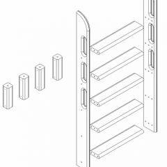 Кровать Сонечка 2-х ярусная (модульная) в Дегтярске - degtyarsk.mebel24.online | фото 12