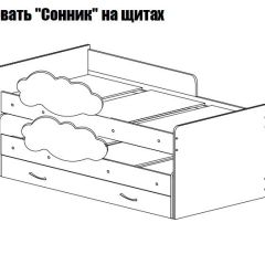 Кровать выкатная Соник (800*1900) в Дегтярске - degtyarsk.mebel24.online | фото 2
