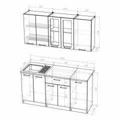 Кухонный гарнитур Инна стандарт 1600 в Дегтярске - degtyarsk.mebel24.online | фото 3