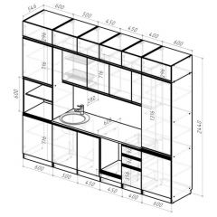 Кухонный гарнитур Лоретта люкс 3000 мм в Дегтярске - degtyarsk.mebel24.online | фото 2