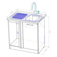 Кухонный гарнитур Сиена прайм 400 1100х2000 мм в Дегтярске - degtyarsk.mebel24.online | фото 12